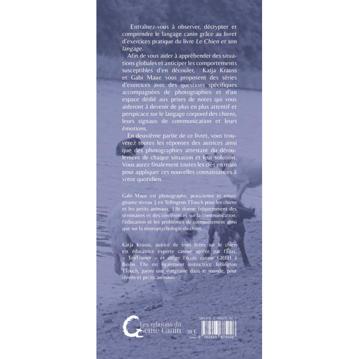 Livret d’exercices : Le Chien et son langage – Katja Krauss & Gabi Maue (96 pages)